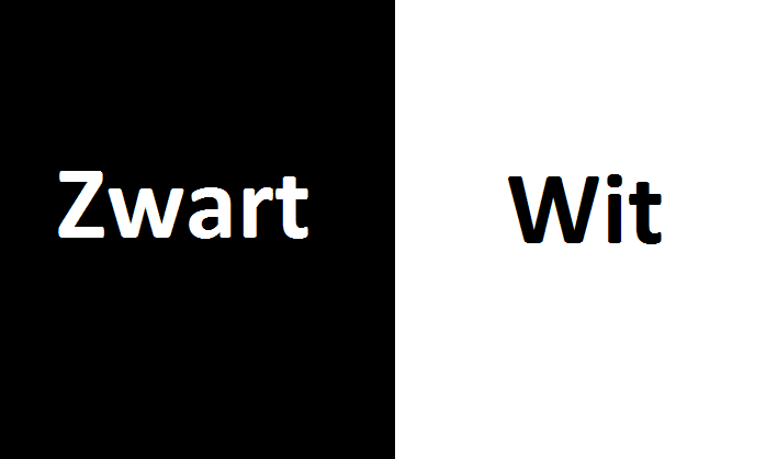 zwart wit